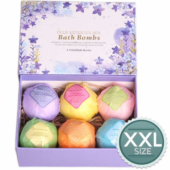 Pure Nature Lux Spa Bath Bombs Variety Gift Box - NEW - Picture 4 of 4